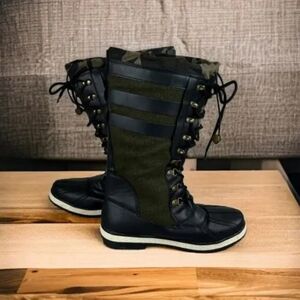 Ladies with lace up boots